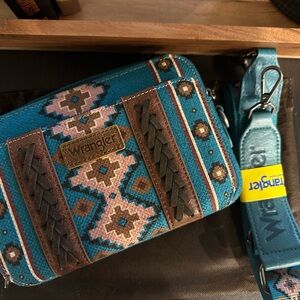 Wrangler Blue Patterned Women's Bag